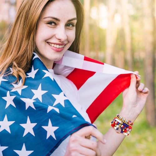 Colorful Heishi Beaded Bracelet for Women Clay Bead Stretch Bracelet Layering Stackable Boho Friendship Bracelets Summer Beach Jewelry Set Gift4