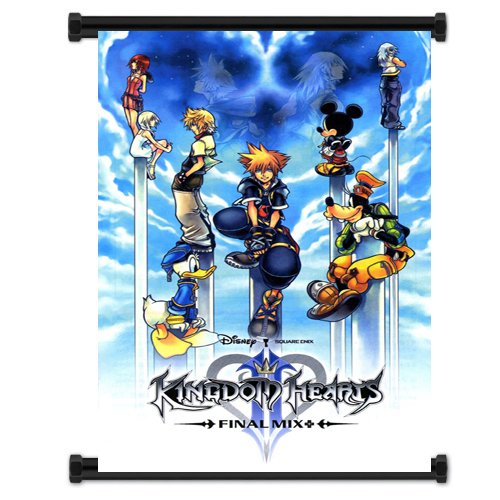 Amazon.com: Kingdom Hearts Game Fabric Wall Scroll Poster (16