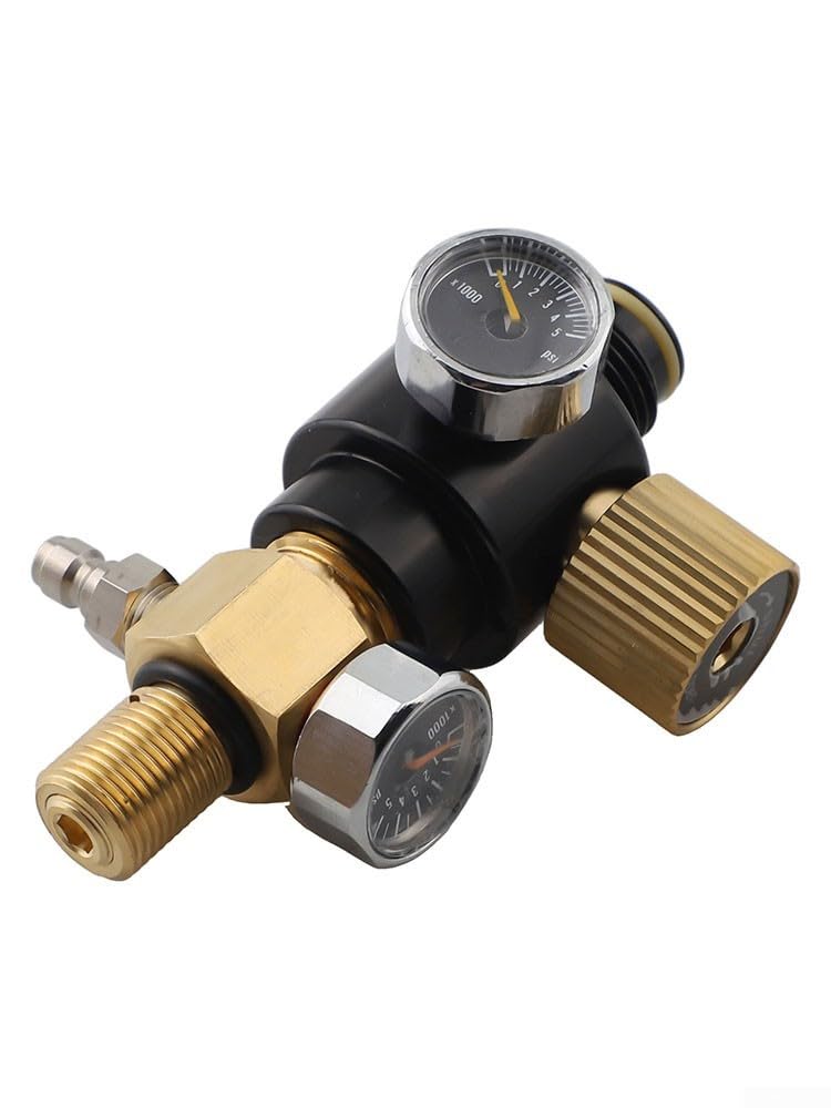Regolatore di pressione regolabile per serbatoi HPA, 5/8 18UNF o 18x1 5 Thread, pressione di uscita massima 2800psi (5/8 con regolatore)