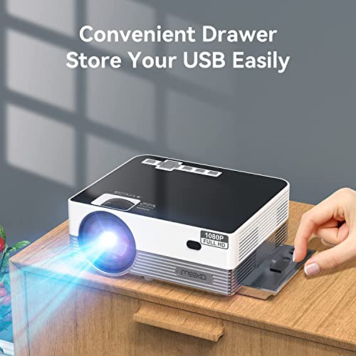 Native 1080P Wifi Bluetooth Projector, Mooka Upgraded 8500L Hd Video Projector With Carrying Bag,Support 4K &300“ Display,Mini Outdoor Movie Projectors Compatible With Ios/Android/Pc/Tv Stick/Ps4 #TOP6