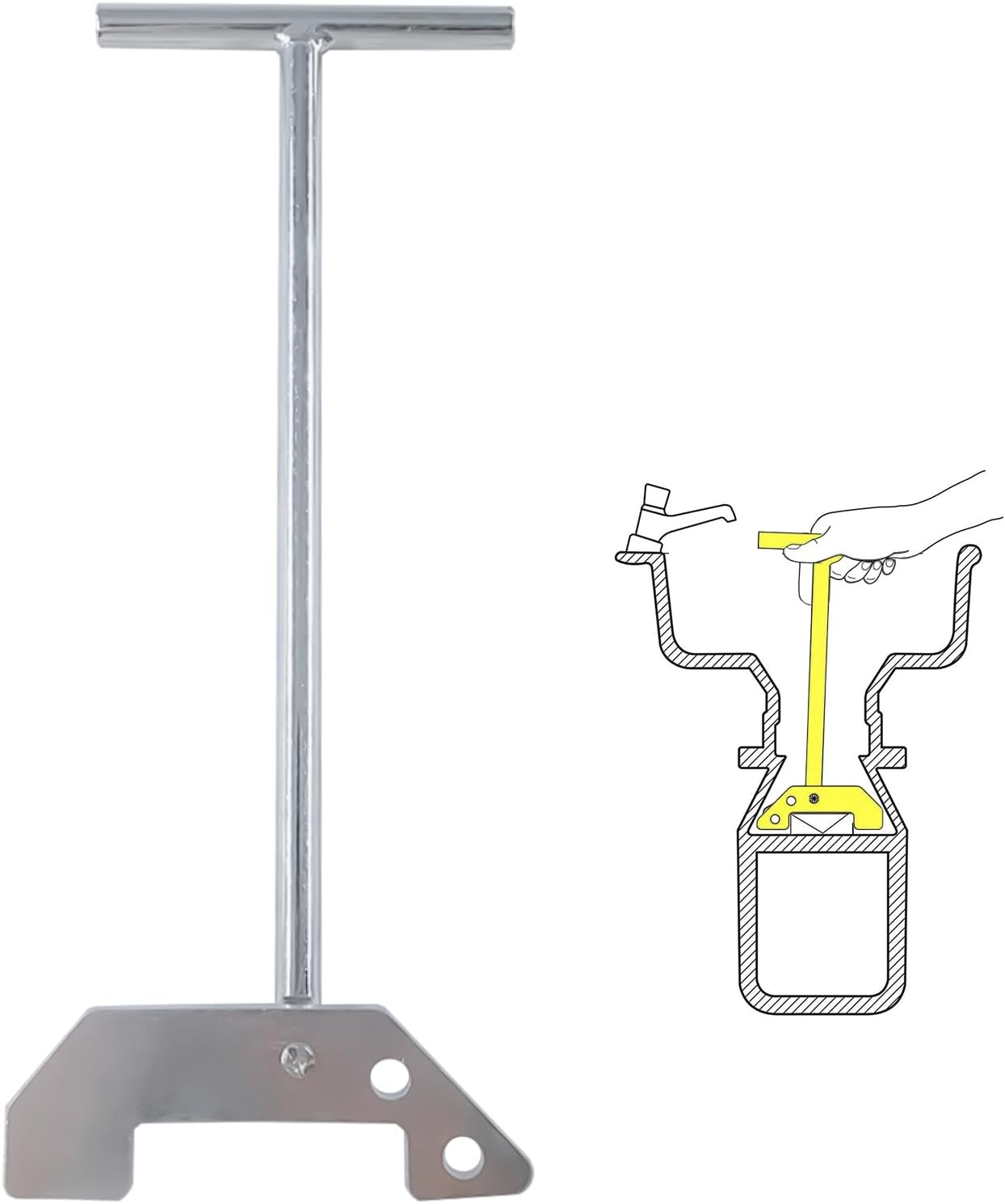 LiXiongBao Garbage Disposal Unjamming Wrench, Garbage Disposal Wrench Tool Compatible with Moen/Waste King/InSinkErator Garbage Disposals,Dislodge Jams or Clutter From Above The Sink