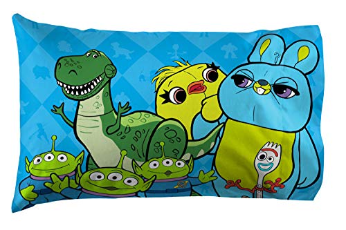 Image of Jay Franco Kids Sheet Set with Fitted, Flat Sheets & Pillow Cover - Ultra-Soft Bedding with Pillowcase for Room Decor, White - Toy Story, 4 Piece Full