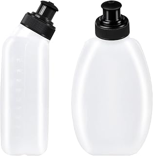 HECHZSO 2-Pack 10oz BPA-Free Leak-Proof Water Bottles for Running Hydration Belts - Fuel Belt Replacements for Marathon Hiking Cycling