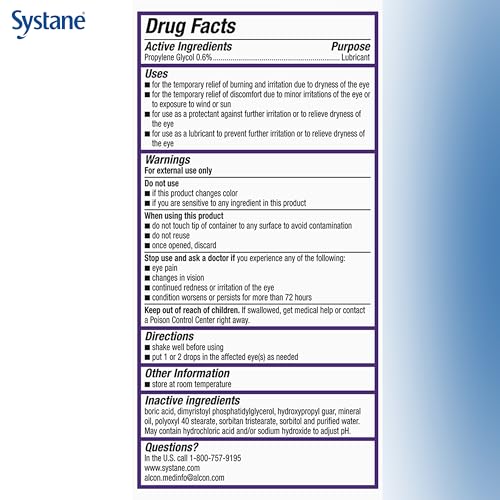 Systane COMPLETE Preservative Free Dry Eye Drops, 30 Ct Single Use Vials | Contains Propylene Glycol 0.6%, Unit-Dose Lubricating Eye Drops for Irritation & Dryness, Hydrating & Soothing - image 4
