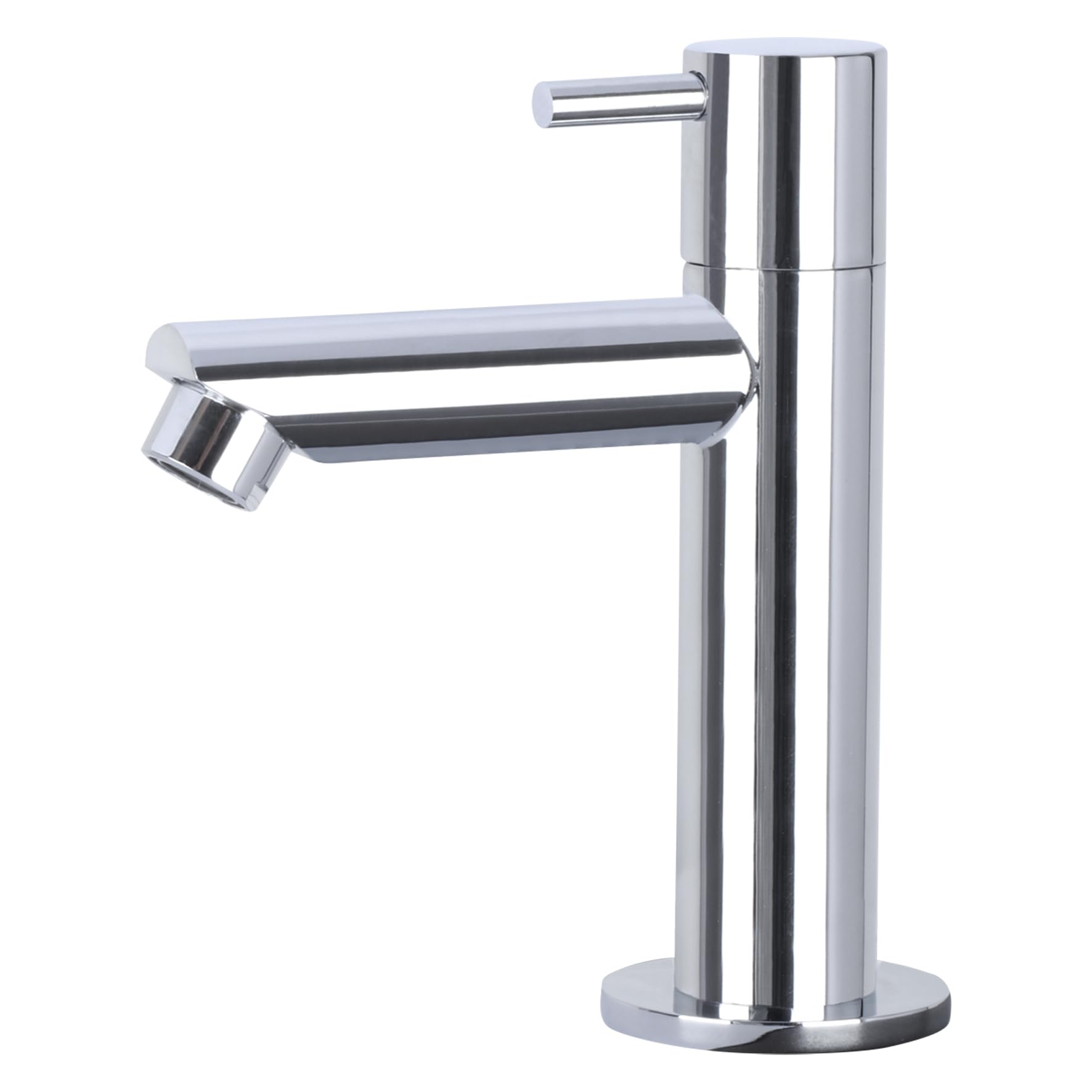 Differnz Teti Lavabo - Lave main Pierre Naturelle Noire - Robinet Droit Chrome - Ensemble Complet - 40 x 23 x 8 cm