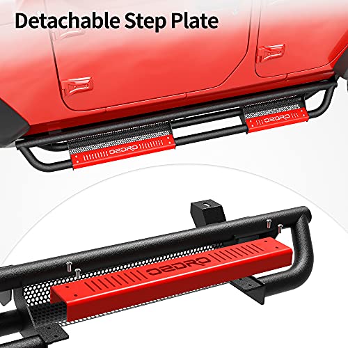Image of OEDRO Running Boards Compatible with 07-18 Jeep Wrangler JK Unlimited JKU