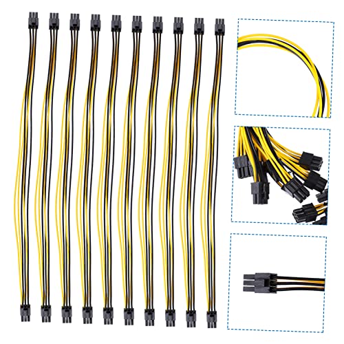 Cable de alimentacion resistente Tofficu conector macho macho de extension para CPU y GPU de PC 5
