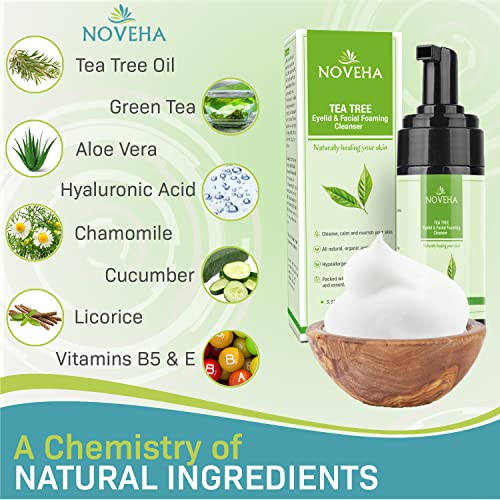 NOVEHA Tea Tree Oil Foaming Cleanser - Hydrating Daily Care