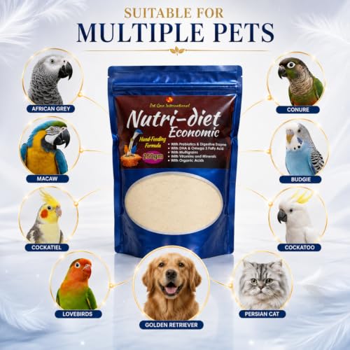 Image of Pet Care International (PCI) Economic Nutri-Diet Hand Feeding Formula || Healthy Baby Bird with All Essential Nutrients (250grm)