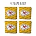 YouTheFan Officially-Licensed NFL Kansas City Chiefs Set of 4 Cornhole Bags - All Weather Regulation 6” x 6” Size - 16oz Weight - Designed in USA