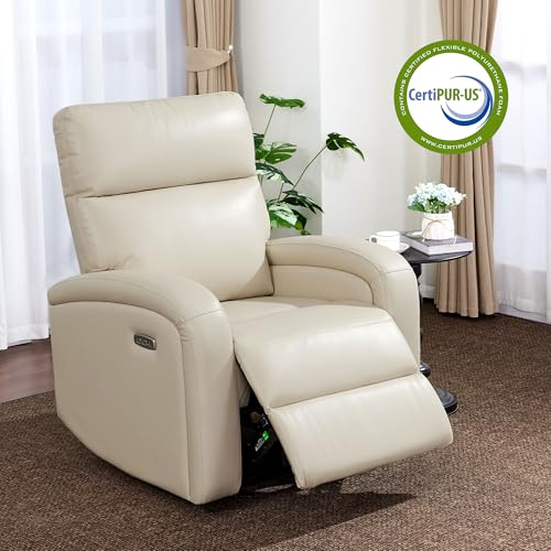 Sillón Plegable Beige de Cuero Sintético miniatura 5