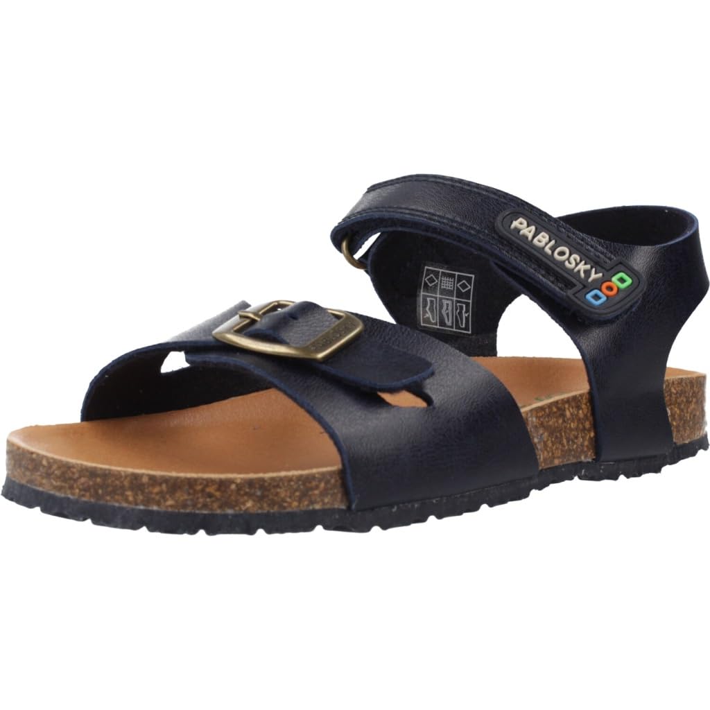 Pablosky Bio 516522 Sandalen, blau, 32 EU Ancho