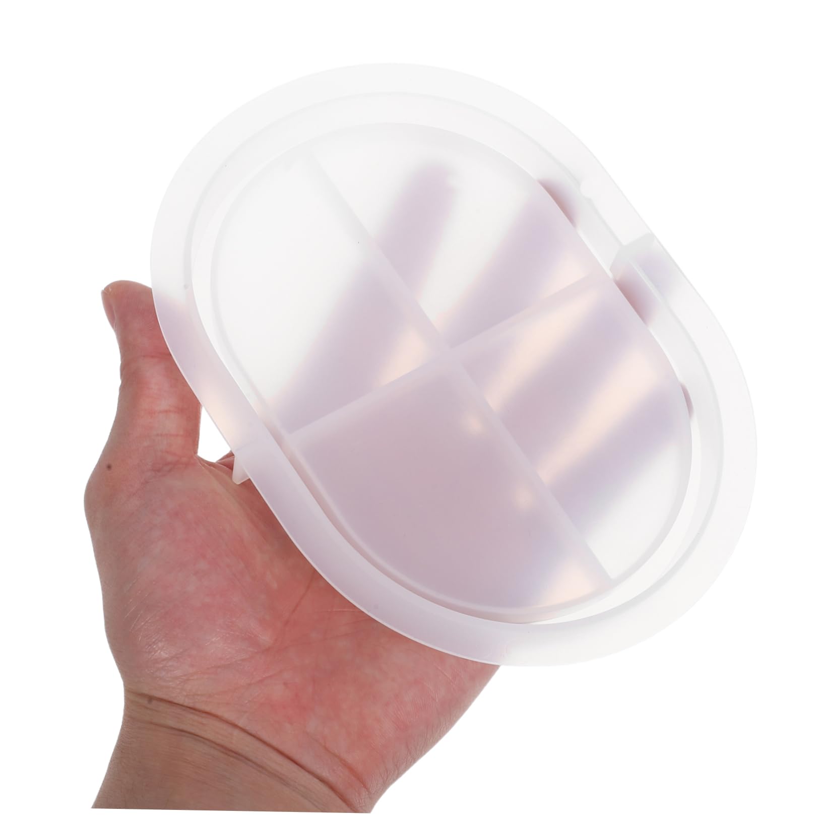 VILLCASE 5pezzi Stampo in Silicone Ovale Per Resina Epossidica Per Bigiotteria Per in Resina Per Gioielli Fai Da Te