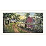 Trendy Decor4U The Road Home Printed Wall Art, 38 inch x 21 inch, Brown