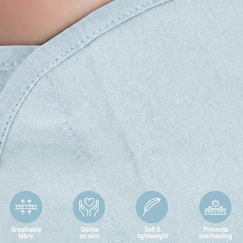 Image of GLLQUEN BABY Swaddles for Newborns 0-3 Months, Adjustable & Easy Fastener | 3-Pack, Baby Boy Swaddles Organic Cotton Womb-Like Nursery Swaddling Blanket reduces startle reflex, Soft & Skin-Friendly