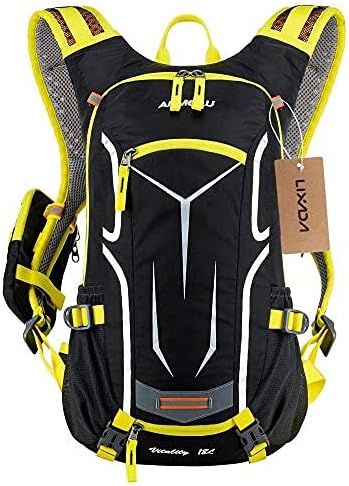Lixada Cycling Backpack, 18L Bicycle Backpack Waterproof Breathable with Rain Cover for Outdoor Travel Hiking Climbing
