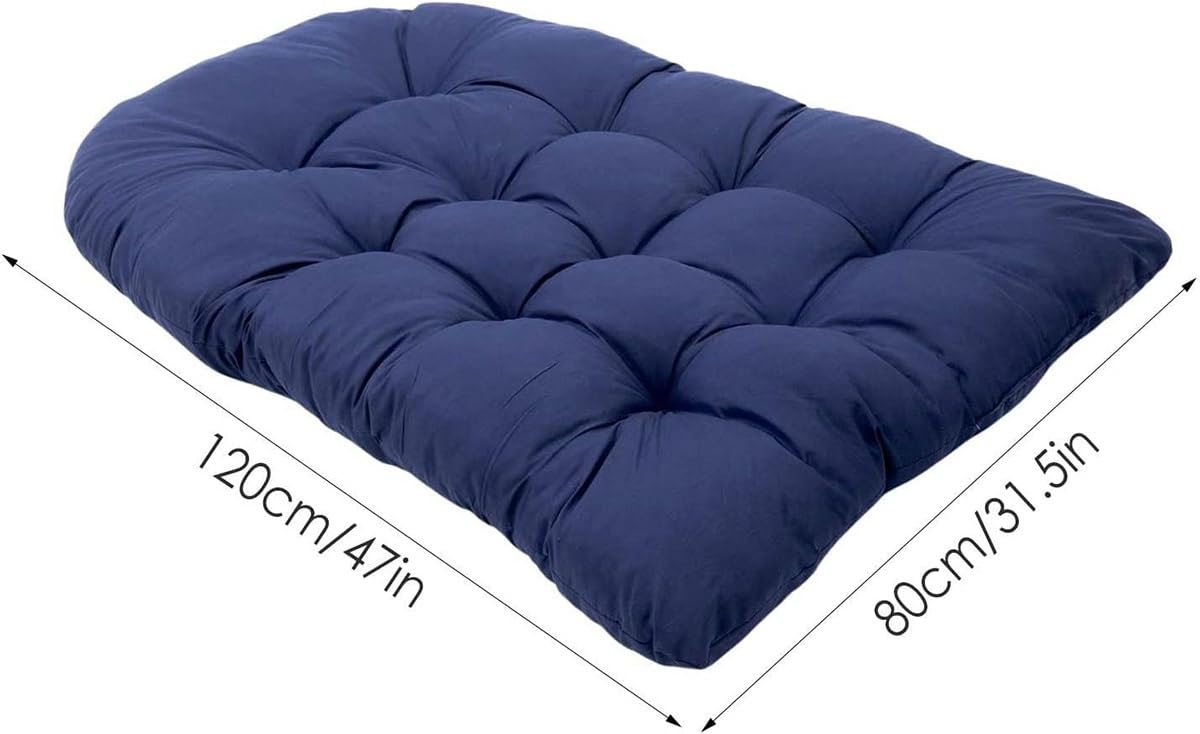 Cojin para Silla Colgante, Impermeable Almohada para Silla Columpio, Grueso Cojín de Asiento Hamaca para Jardín Terraza Interior Exterior (Silla No Incluida)(Gray)