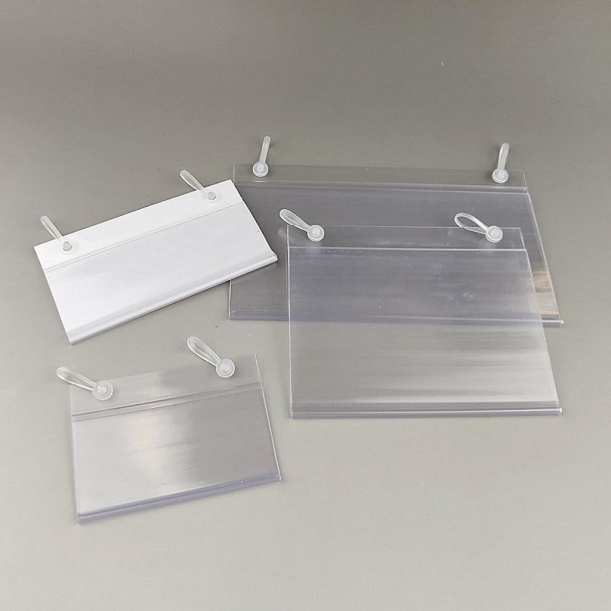 40 Pezzi Porta Etichetta Prezzo in PVC Trasparente