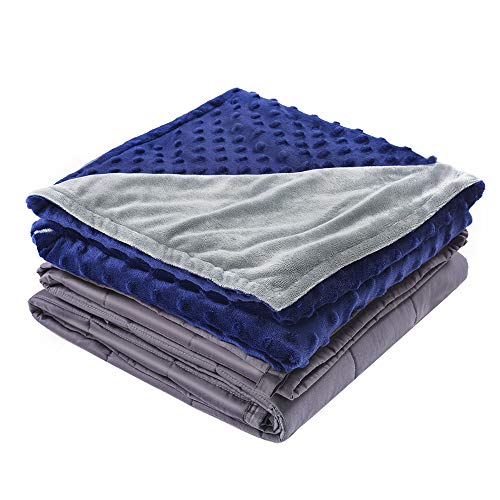 KEEPTOP Kids Weighted Blanket with Removable Cover (5 lbs, 36" x 48")