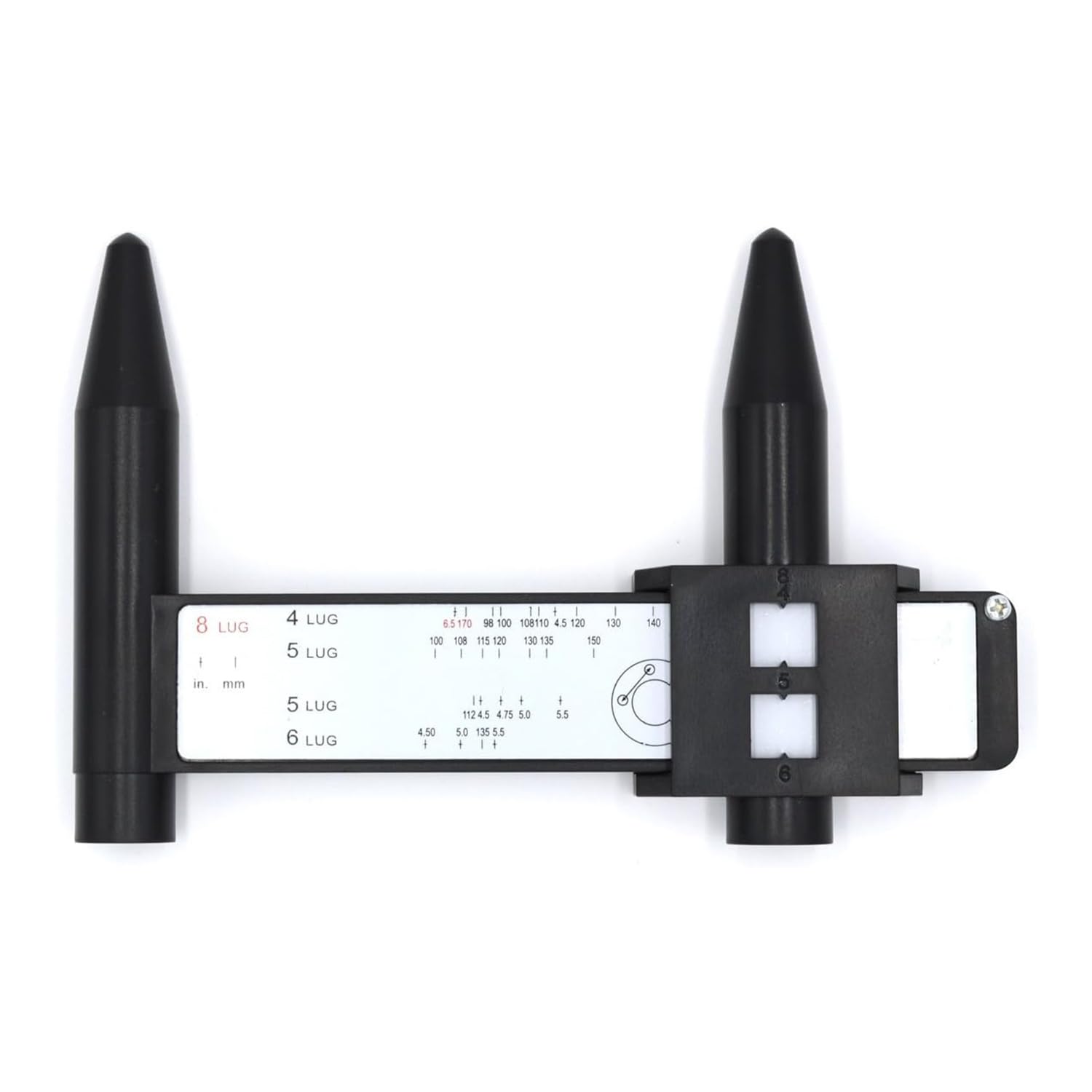 automotive digital caliper lug pattern measurement kit
