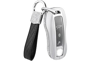 Genuine Leather Porsche keychain for Men and Women