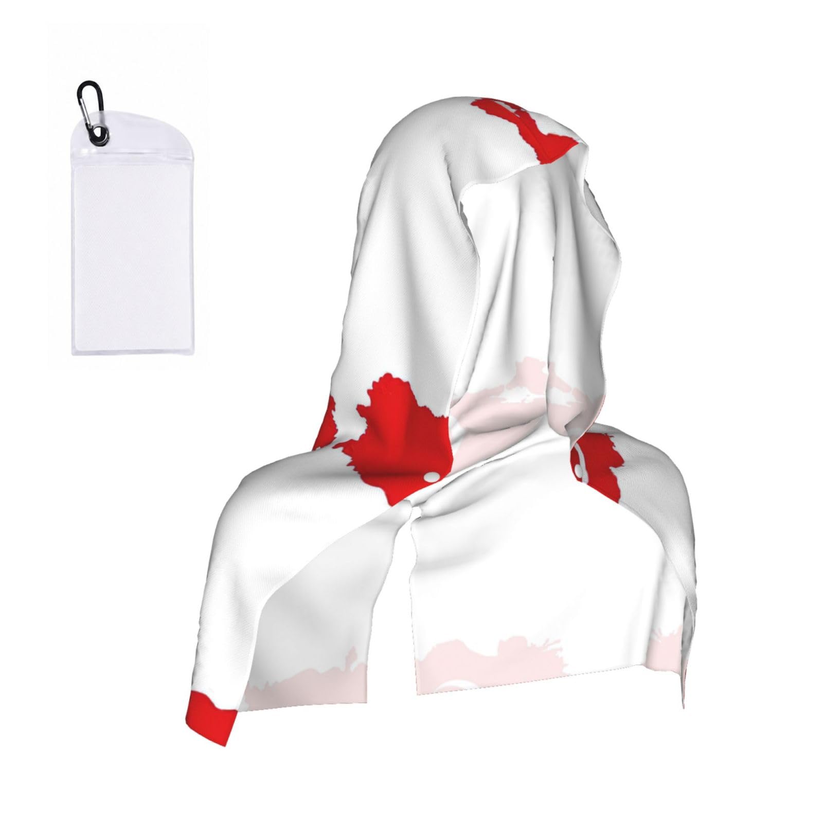 DUWAA Turkey Flag Map Print Cooling Hooded Sports Towel, 30×60cm Quick Drying Summer Cool Head Wrap For Neck And Face
