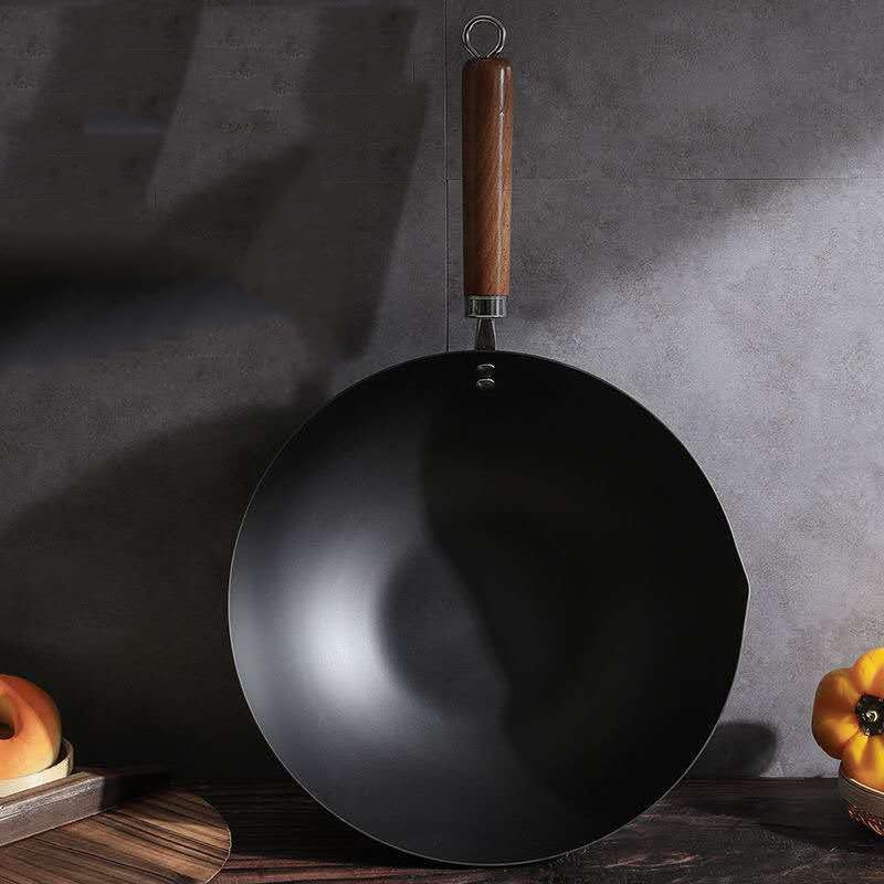 Wok con Mango Largo Antiadherente para Cocina miniatura 4