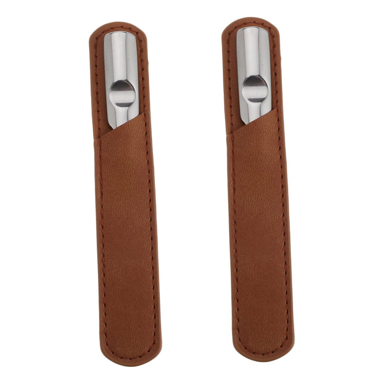 OSOLADY 2Sets Stainless Steel Nail Files with Case Durable Manicure Accessory for Polishing and Shaping Nails Slip Handle for Precision Use for Home and Travel