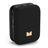 Monster Atomic Atom Wearable Bluetooth Speaker with Mics for Hands-Free Calls, IPX5 Waterproof, Compact and Portable Speaker for Workout, Cycling, Black