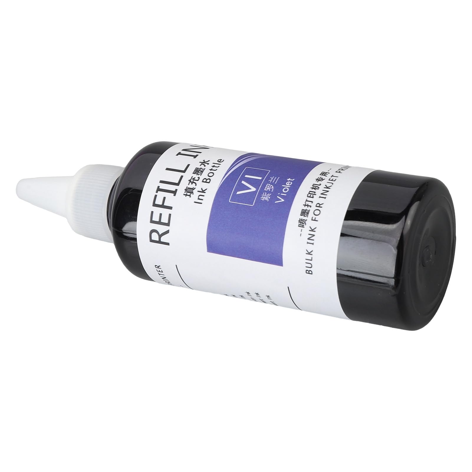Stempel-Nachfülltinte, 100 ml, schnell trocknende Eier-Stempeltinte, Eier-Dater-Stempel-Nachfülltinte für Business School Family (Púrpura)
