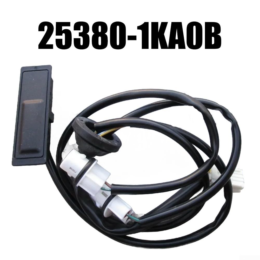25380-1Ka0B Tailgate Trunk Switch Tailgate Button Assembly Rear Trunk Lock Boot Switch for Juke 2011-15