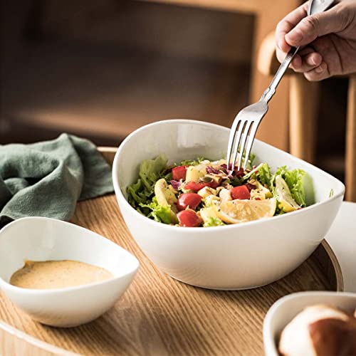 Yhosseun Tierd Serving Bowl Set Porcelain Chip And Dip Serving Set 2 Tier Serving Stand Ceramic Appetizer Serving Food Display Stand For Parties, Entertaining Food Service #TOP5