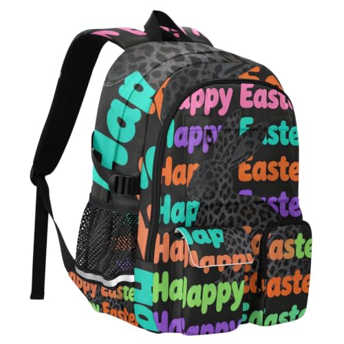 Mochila de viaje de leopardos y conejos de 17.5 pulgadas para portátil de hombre y universidad 2