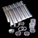 XYZsundy 25mm Coin Capsule Perfect fit for Board Game Token Holder,U.S. Quarters Coin Holder Capsules 24.26mm, Coin Holder for Collectors (200)