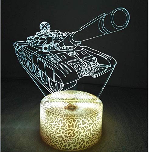 YTDZLTD Creativo 3D Camión De Bomberos Luz De Noche Control Remoto 16 Colores Que Cambian USB
