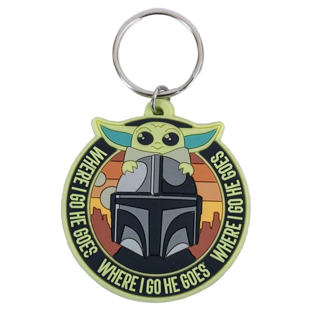 Pyramid International The Mandalorian (Where I Go He Goes) PVC Keychain
