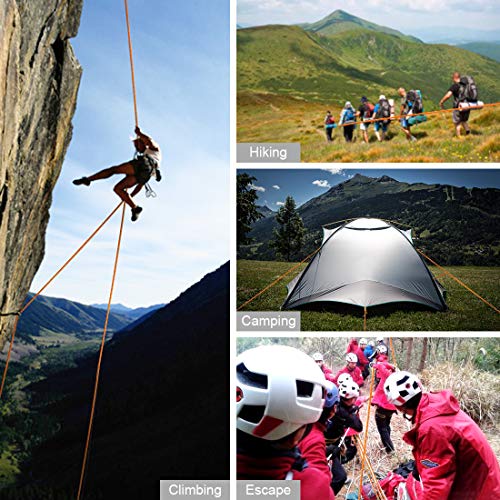 image for TOPNEW Outdoor Climbing Rope 10 MM Diameter, 10M(32ft) 20M(64ft), Esca