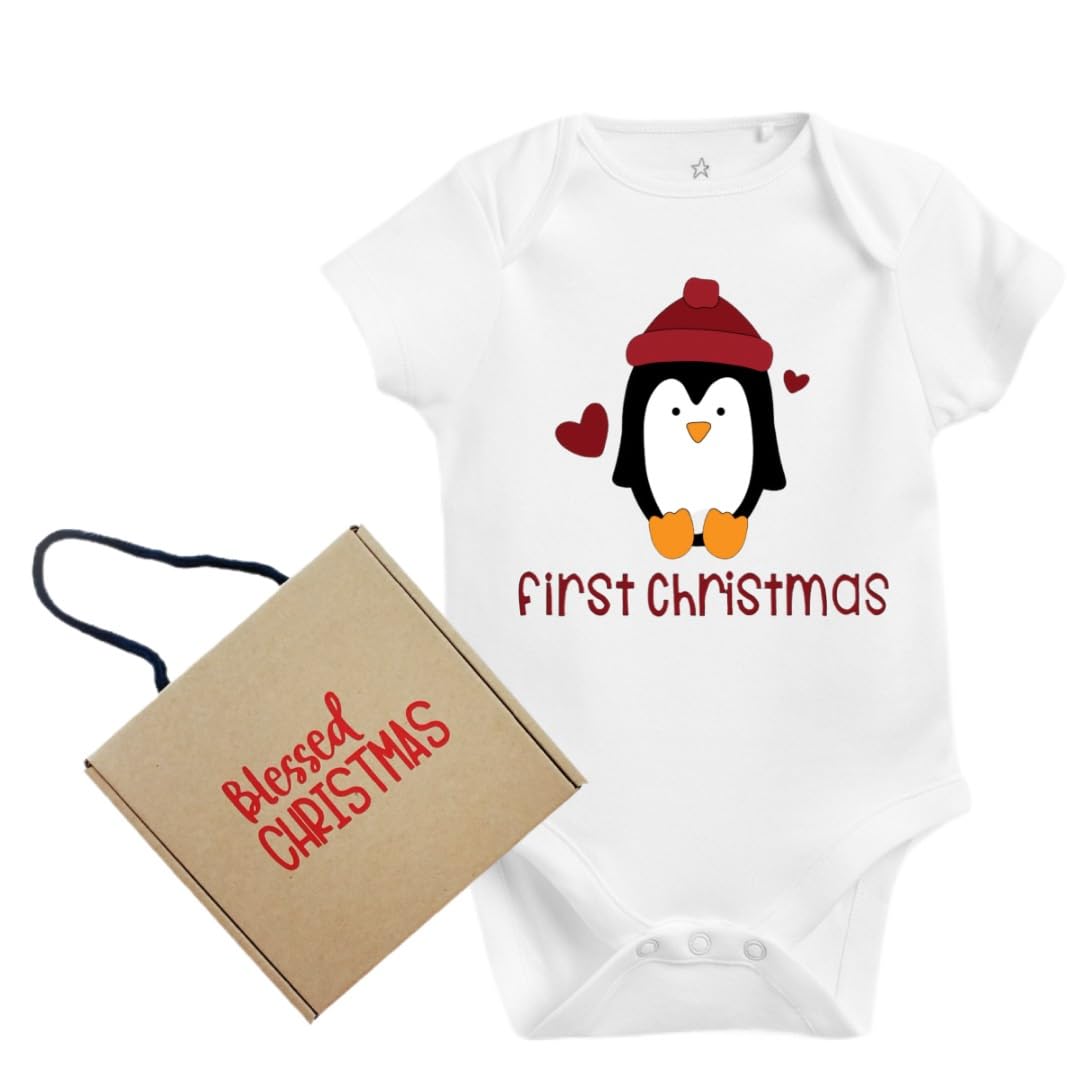 GenericMy First Christmas Onesie, Baby Christmas outfit boys & girls_Design 3