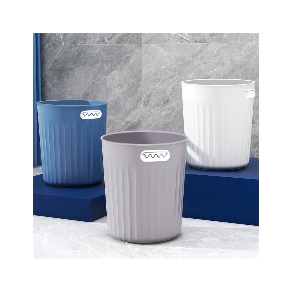 Cestino Pattumiera for Cestino di Carta Igienica for Soggiorno, Cucina di Casa alla Moda, Pattumiera di Grandi Dimensioni in più Colori Papeleras para Cocina(B)