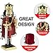 Clever Creations King Arthur 14 Inch Traditional Wooden Nutcracker, Festive Christmas Décor for Shelves and Tables