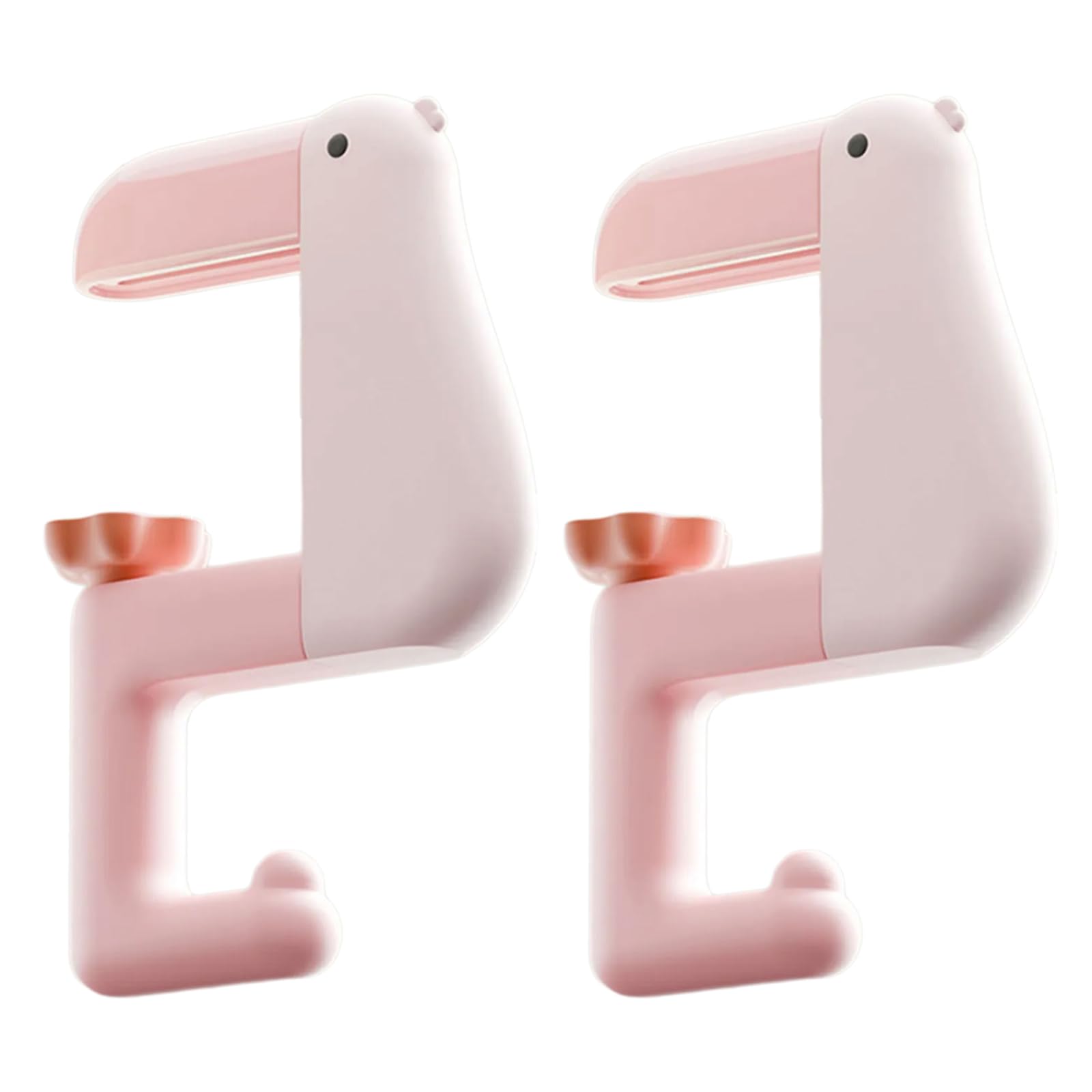 PLCPDM of 2 Space Saving Desk Hook for Backpacks Umbrellas Thinking Shaped Schoolbag Hanger Under Table Hanging Hooks Shaped Bag Hook