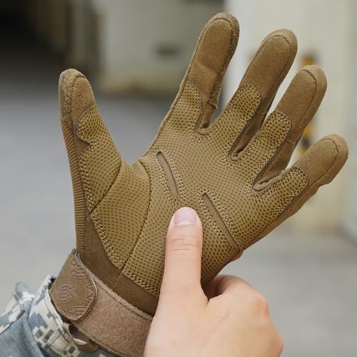 Seibertron Adult Or Youth S.O.L.A.G Sports Outdoor Full Finger Touchscreen Gloves Coyote XL - Image 3