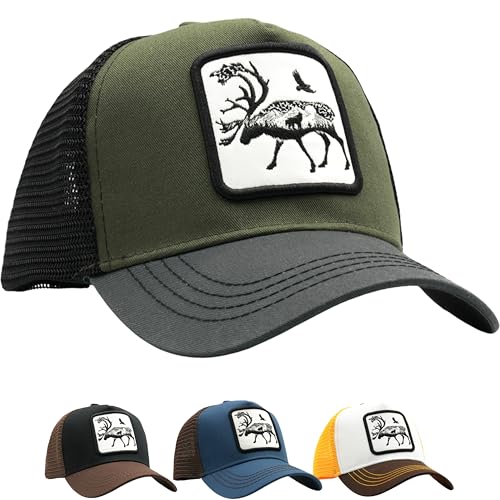 Consejos para Comprar Gorras de Moda los mejores 10. 45 BBERIZOS Gorra Hombre Mujer Visera Curva Beisbol Parche Animales Trucker Camionero con Malla Ajustable y Juvenil para Deportes Aire Libre, Regalo Unisex, Accesorio Moda,...