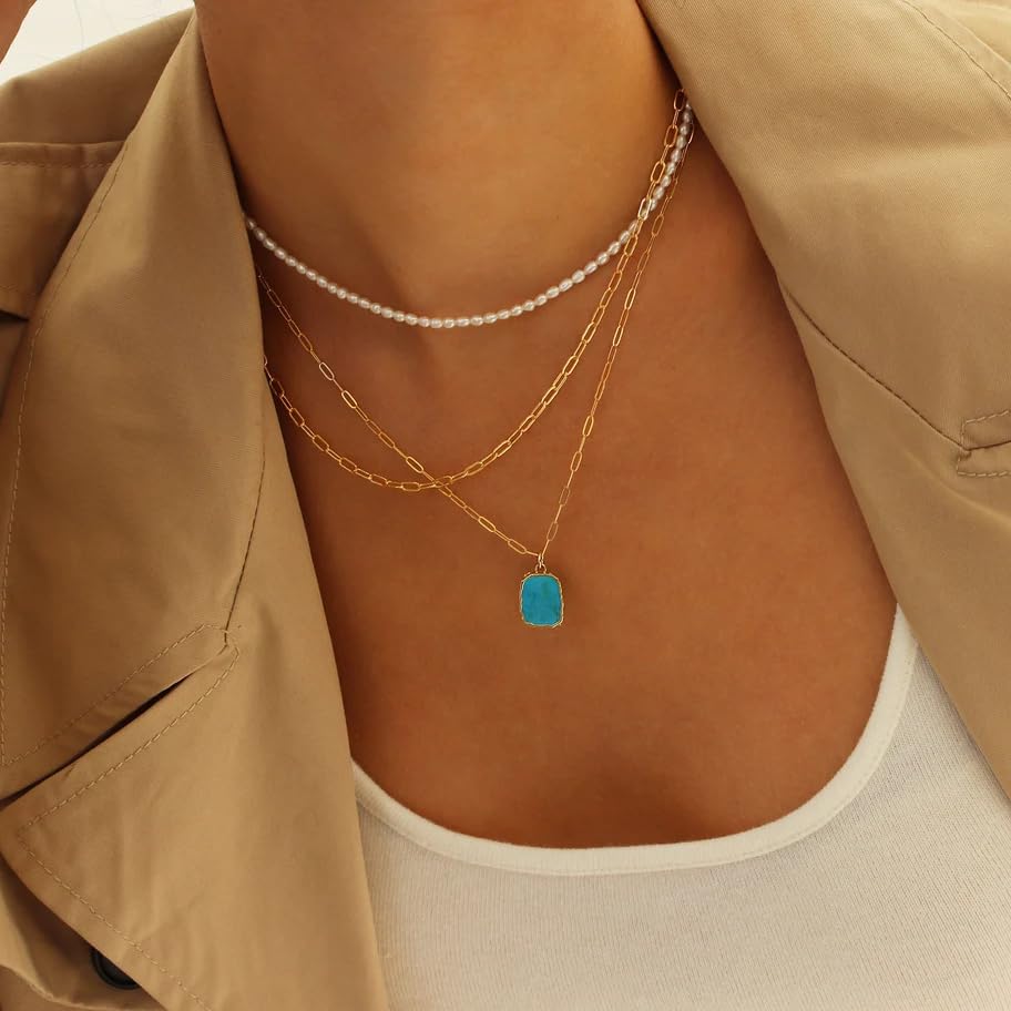 Pearl Necklace for Women, Handmade with Tiny White Freshwater Pearls and Silver Clasps and Adjustable Chain Pearl Choker 14", Cute Trendy Summer Jewelry for Girls4