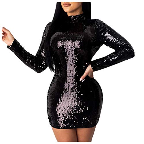 short black flowy long sleeve dress