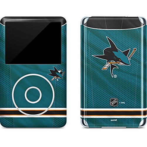 Skinit Decal MP3 Player Skin Compatible with iPod Classic (6th Gen) 80GB - Officially Licensed NHL San Jose Sharks Home Jersey Design