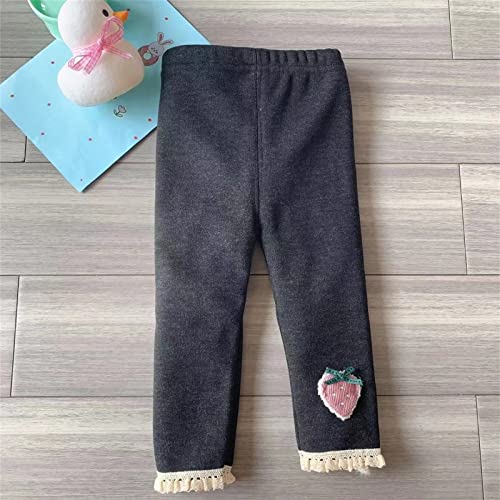 Baby Girls Warm Legging Pants Toddler Kids Girls Cotton Lined Warm Strawberry Leggings Knitted Pantihose Stretchy3