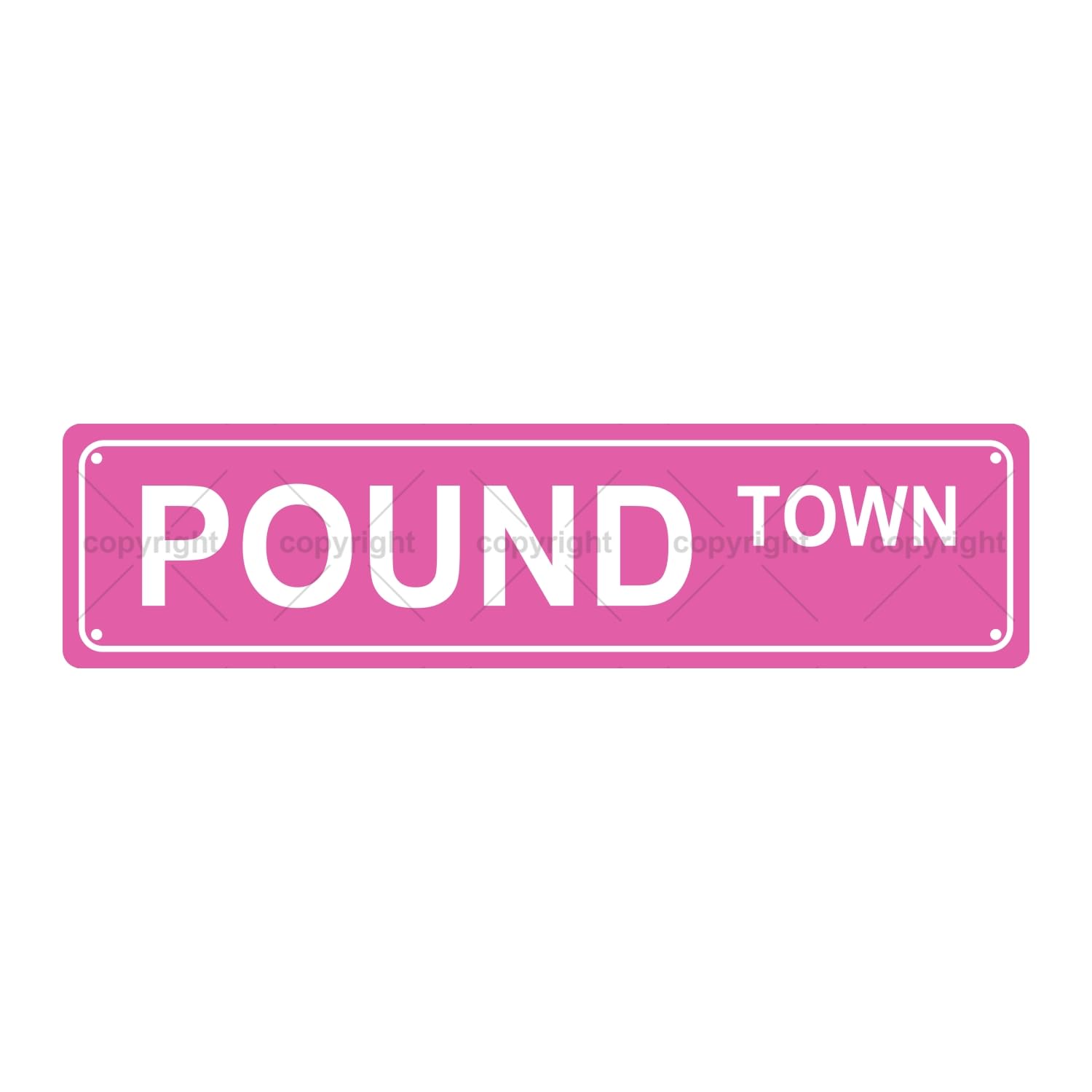 Pound Town Sexual Metal Tin Street Sign Bar Cafe Garage Cave Home Room Wall Bathroom Farmhouse Garden Porch Patio Decor,4x16 Inch