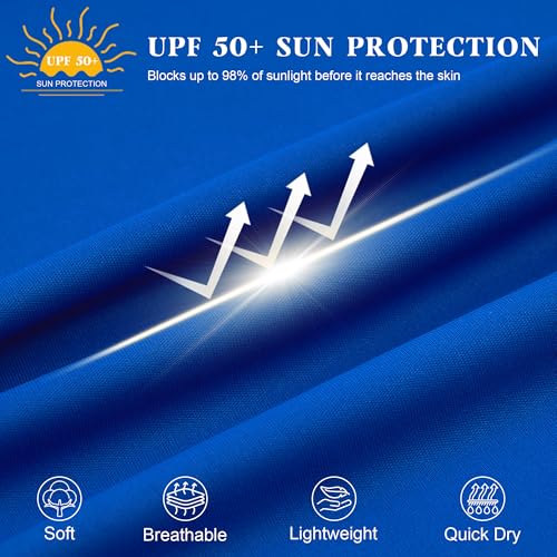 Image of LETAOTAO UPF 50+ Boys Neon Rash Guard Long Sleeve Swim Shirt | 4T to Youth,Boys & Girls Sun Shirt, Sun Protection Shirt,Quick Dry, Moisture-Wicking Fabric, Fishing Shirt