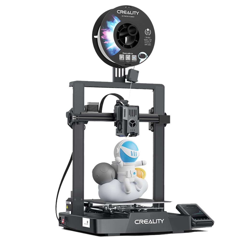 creality ender 3 v3 ke 3d printer with 500mm/s high-speed printing, advanced sprite direct extruder, x-axis linear rail, smart creality os, print volume 8.66 x 8.66 x 9.44 inch